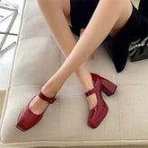 Classy Mary Jane Block Heels